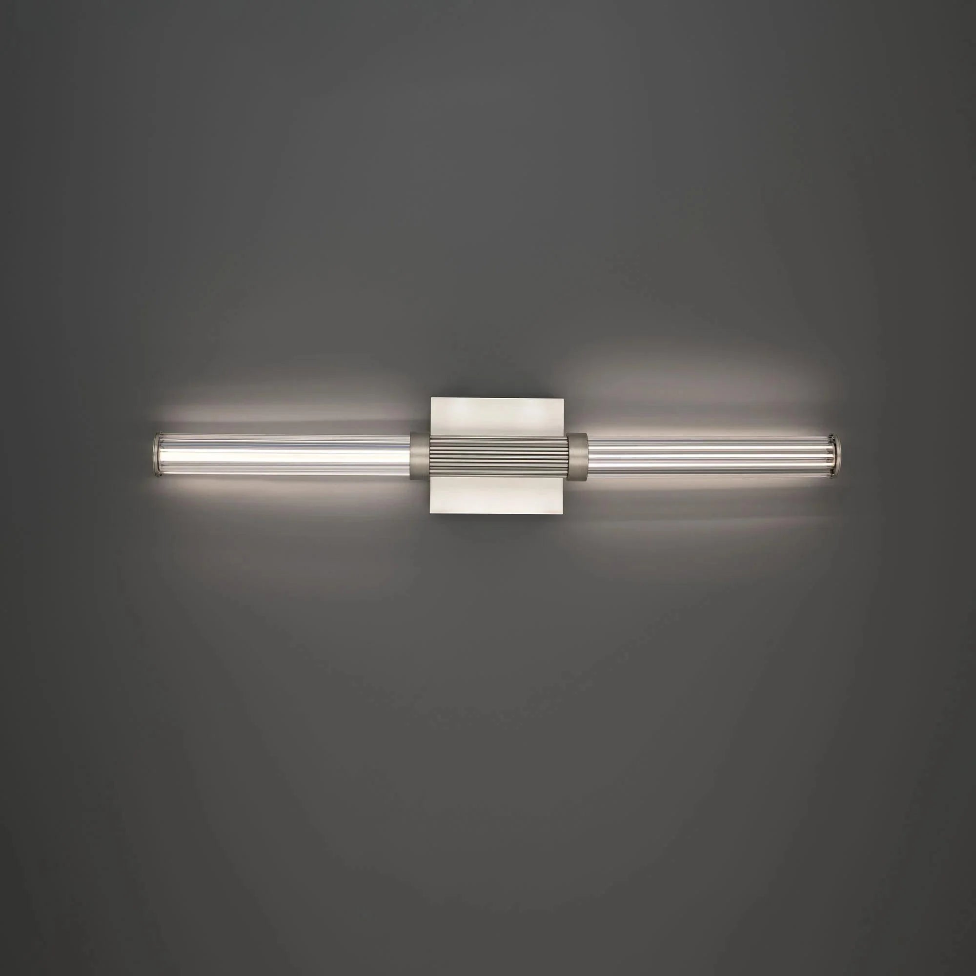 Aged brass finish vanity light, by Modern Forms, for bathroom