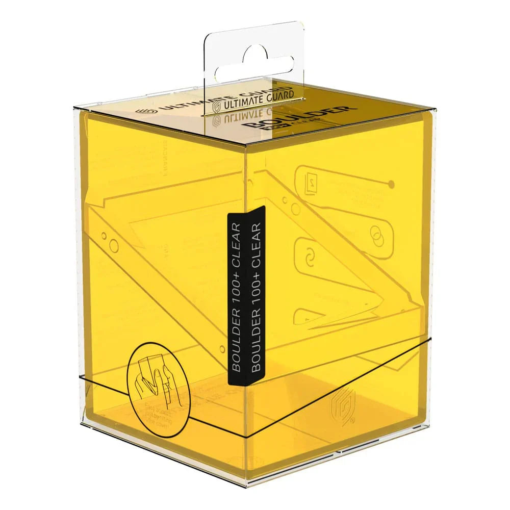 Ultimate Guard Deck Case 100+ Boulder CLEAR - Amber