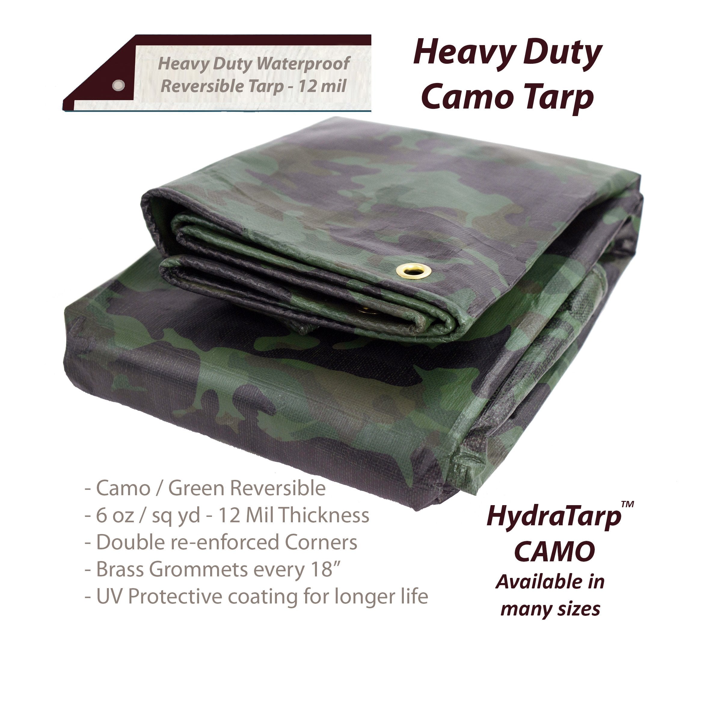 HydraTarp Camo Tarp by Watershed Innovations