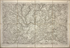 Carte Etat-Major ancienne la Fleche