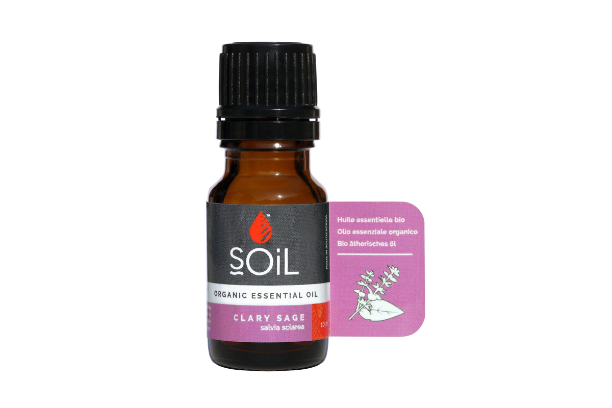 SOil Organic Essential Oil - Clary Sage Oil (Salvia Sclarea) 10ml
