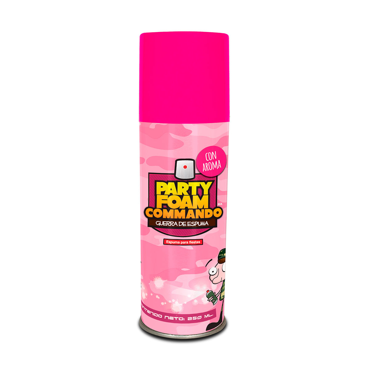 Espuma para Fiestas en Aerosol (24 pzas.) - Commando Rosa