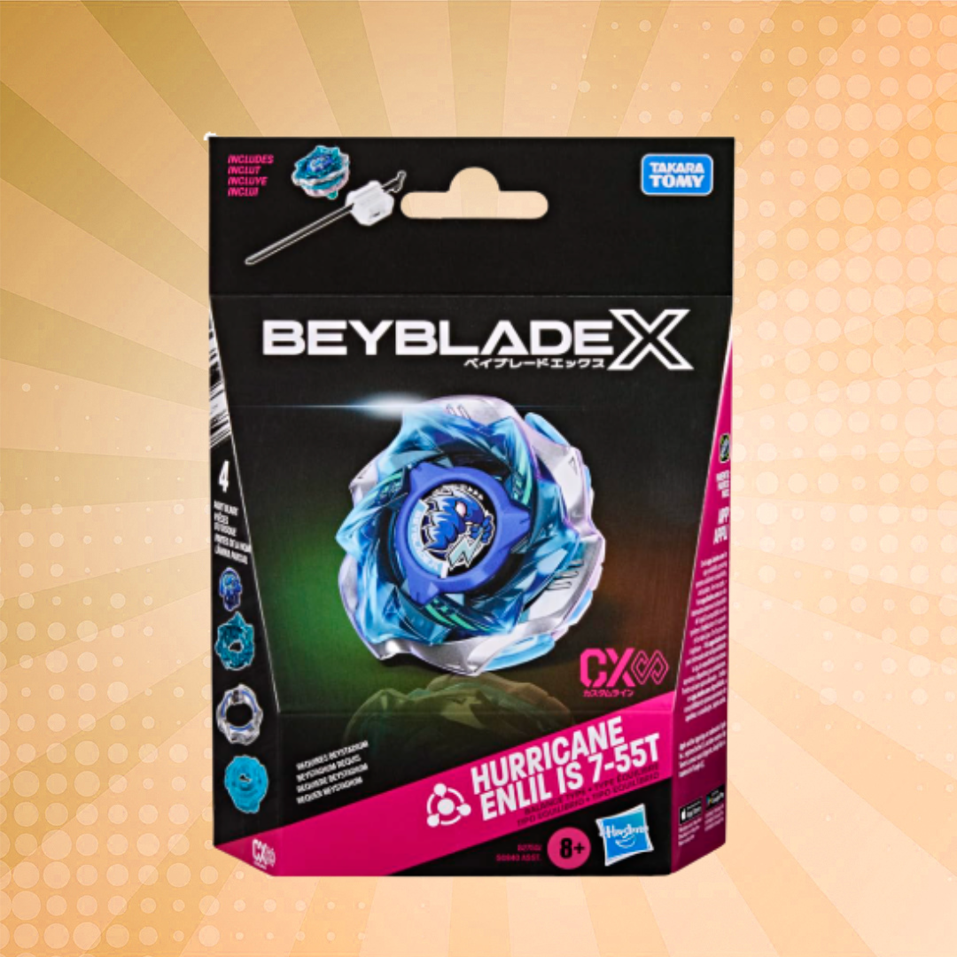 Beyblade X Starter PK Great Sand Dunes Hurricane Enlil is 7-55T
