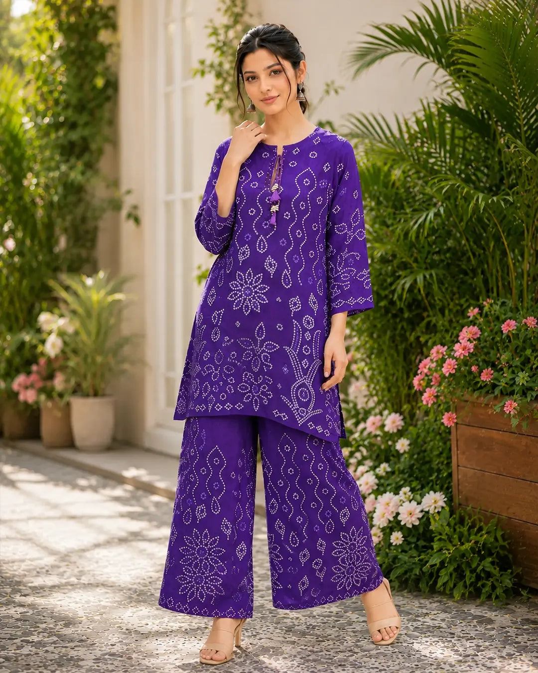 Cord Set Straight fit Purple