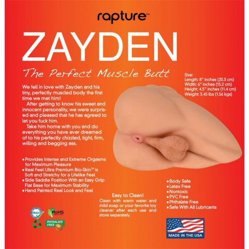 Zayden “Perfect Muscle Butt” Silicone Masturbator