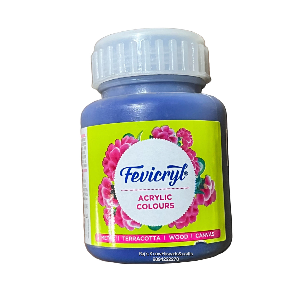 Prussian Blue 100ml fevicryl Acrylic color -1 bottle-8901860510888