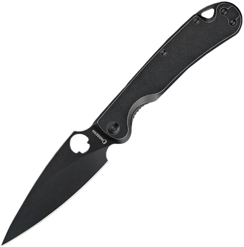 Daggerr Knives Zhalo Framelock Black FM02-2FRBWBW-NF by Daggerr Knives
