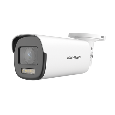 Bala TURBOHD 2 Megapixel (1080p) / Imagen a color 24/7 / Lente Mot. 2.8-12 mm / Luz Blanca 40 mts / Exterior IP68 / WDR 130 dB