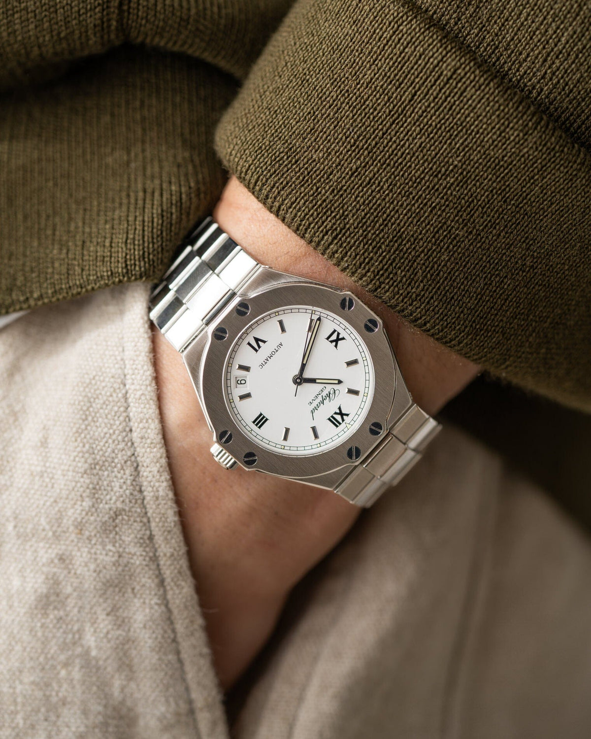 Chopard サンモリッツ 8300 SS ホワイトローマン Watch CHOPARD