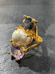 Anillos Plata / baño de oro