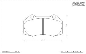 ENDLESS BRAKE PADS FOR MAZDA RAODSTER RF (FRONT) EP525
