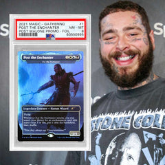 In 2021, MTG made a one-of-a-kind “Post the Enchanter” promo card as a gift for Post Malone. Despite the card being worth well into the six figures, Post USED THE CARD in