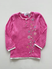 Alfred Dunner Embroidered Vintage Sweater-Bust 46