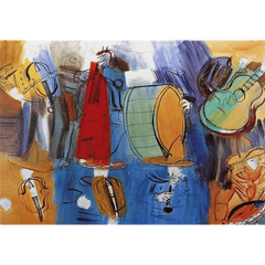 The Mexican Musicians Wall Art by Raoul Dufy