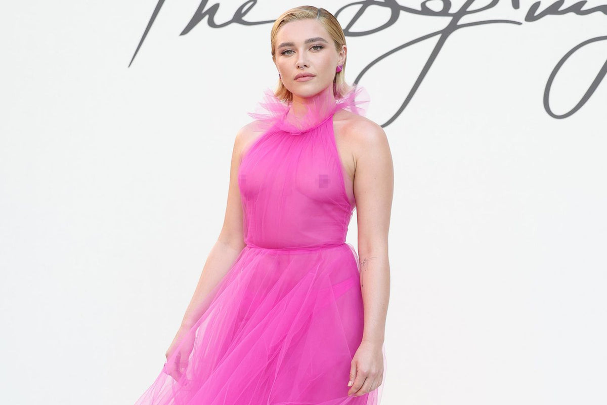 Florence Pugh Wears Sheer Pink Valentino Dress in Italy – See Photos