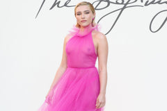 Florence Pugh Wears Sheer Pink Valentino Dress in Italy – See Photos