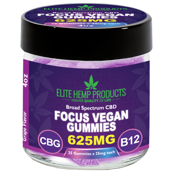 CBD Vegan Gummies 625mg Focus