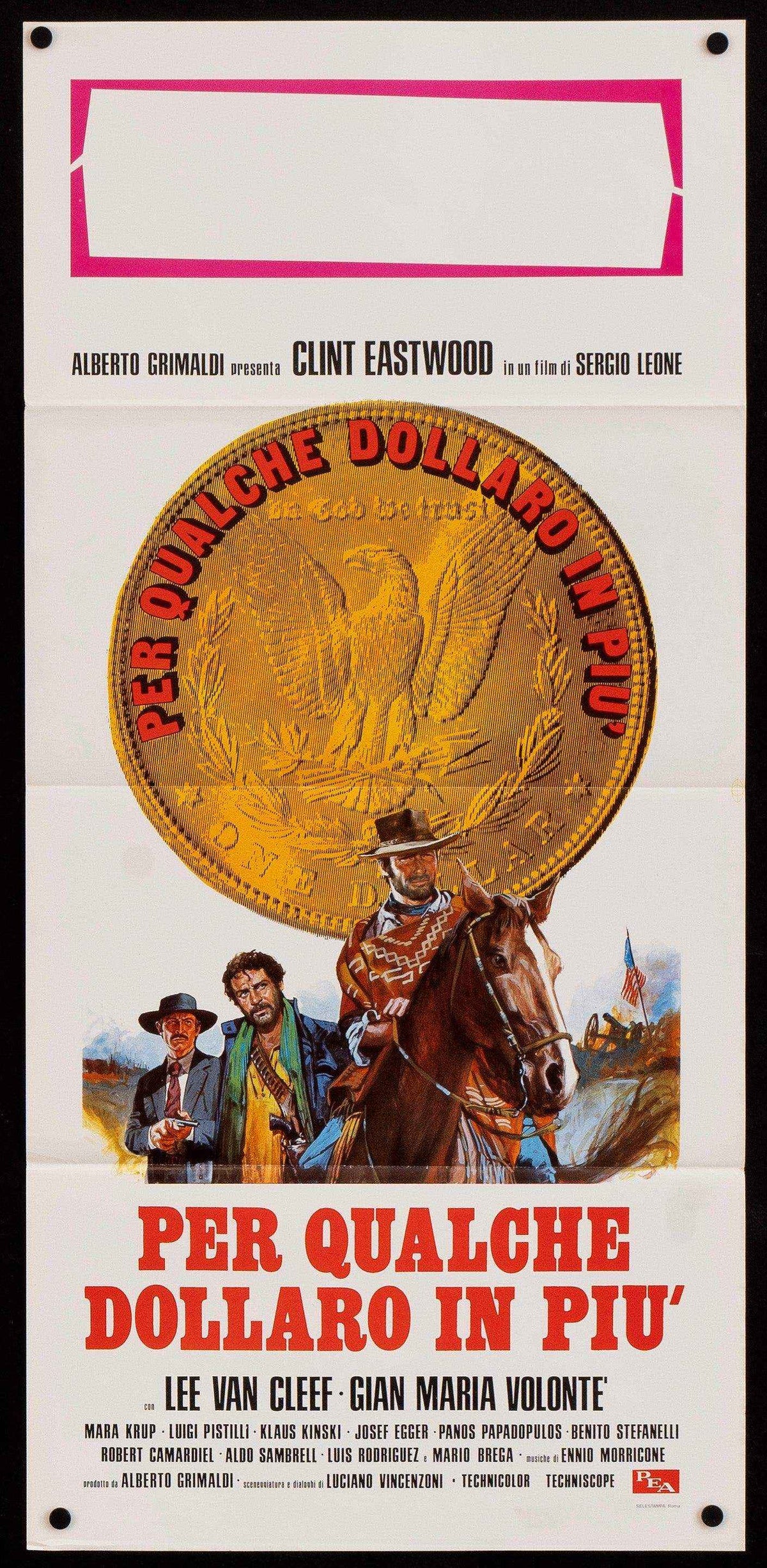 For a Few Dollars More Original Vintage Movie Poster
