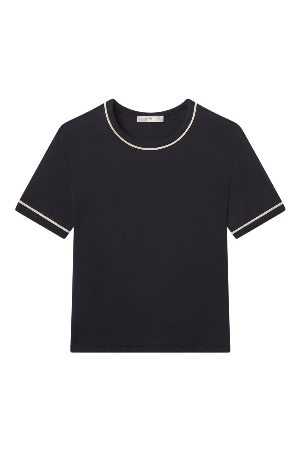 Frame Denim Ringer Baby Tee in Navy Multi