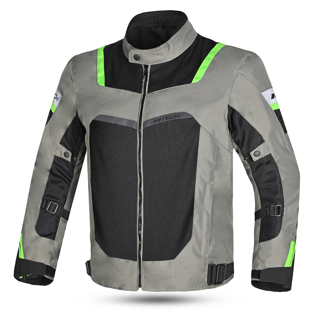 R-TECH SPIRAL MESH GIACCA MOTO GRIGIO/ARANCIO