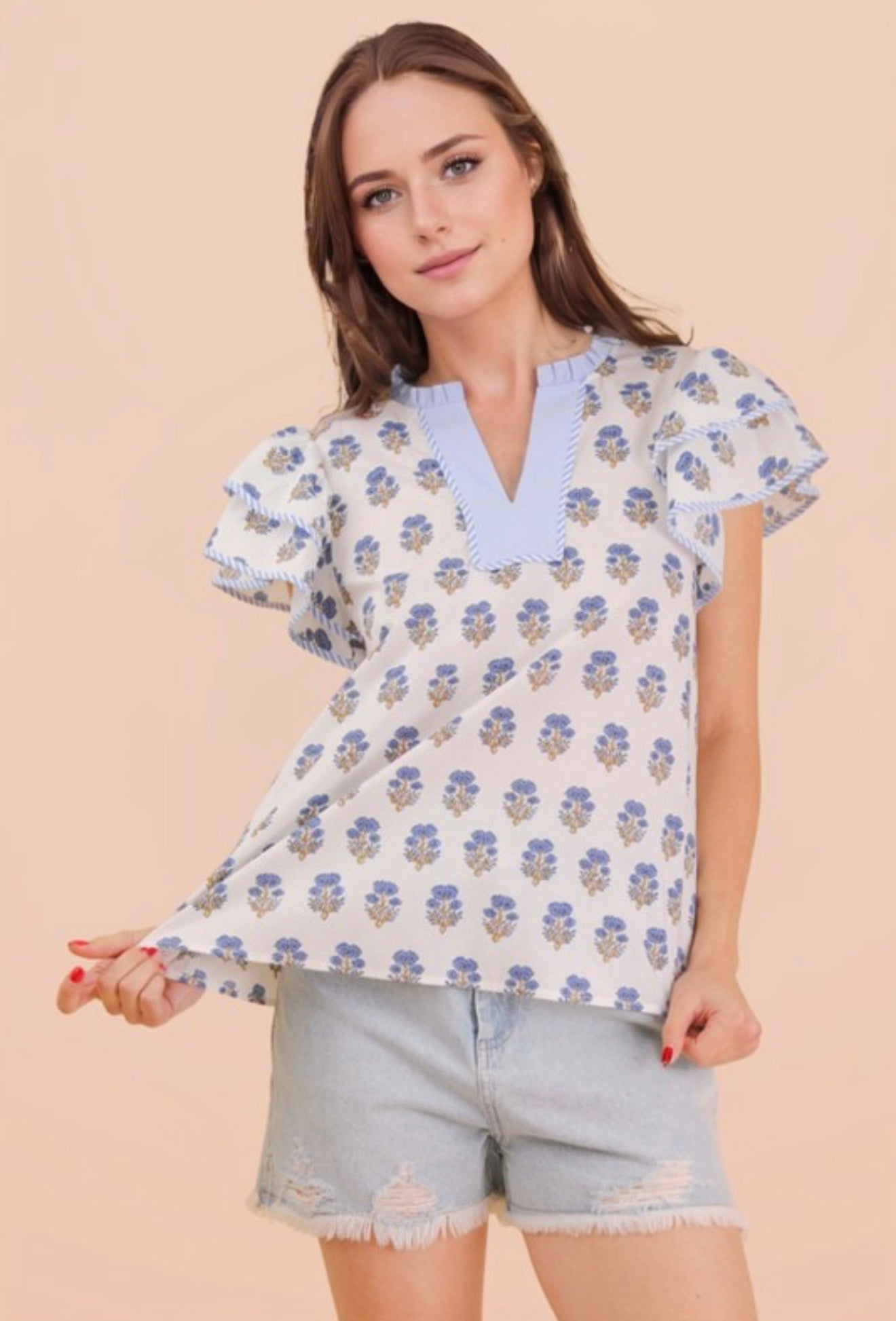 March Blouse | Blue