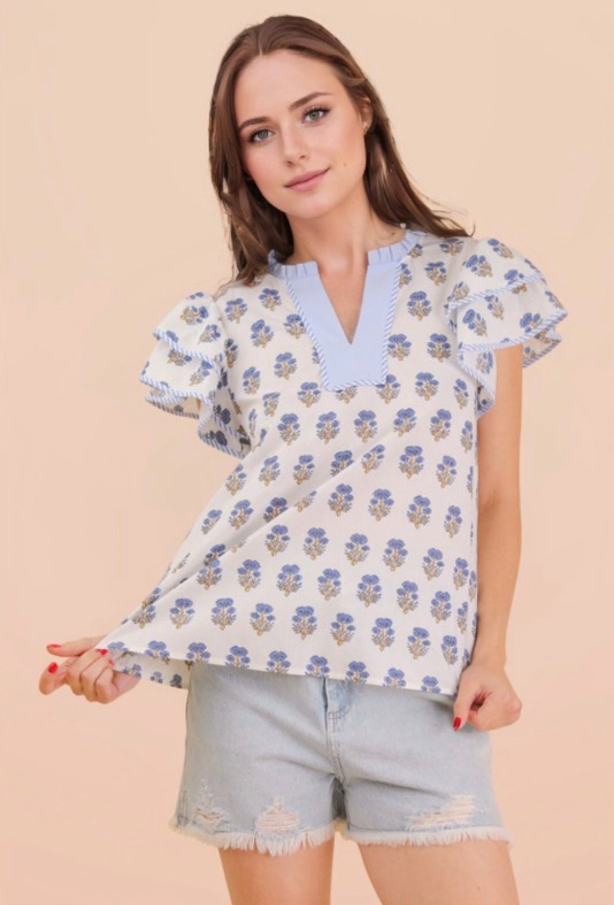 March Blouse | Blue