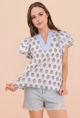 March Blouse | Blue