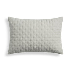 Funda de almohada lisa acolchada Gris Plata 50x80 cm