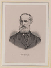 Alfred Krupp - Deutscher Erfinder : Veit Froer - Original Stahlstich - 1880