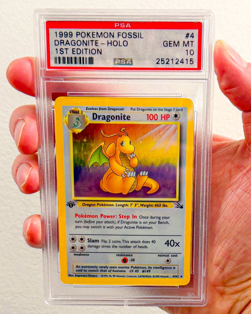 💸 RECORD SALE 💸 We just sold this Dragonite card at auction for $21,000. This marks a new all-time record price for any Dragonite card