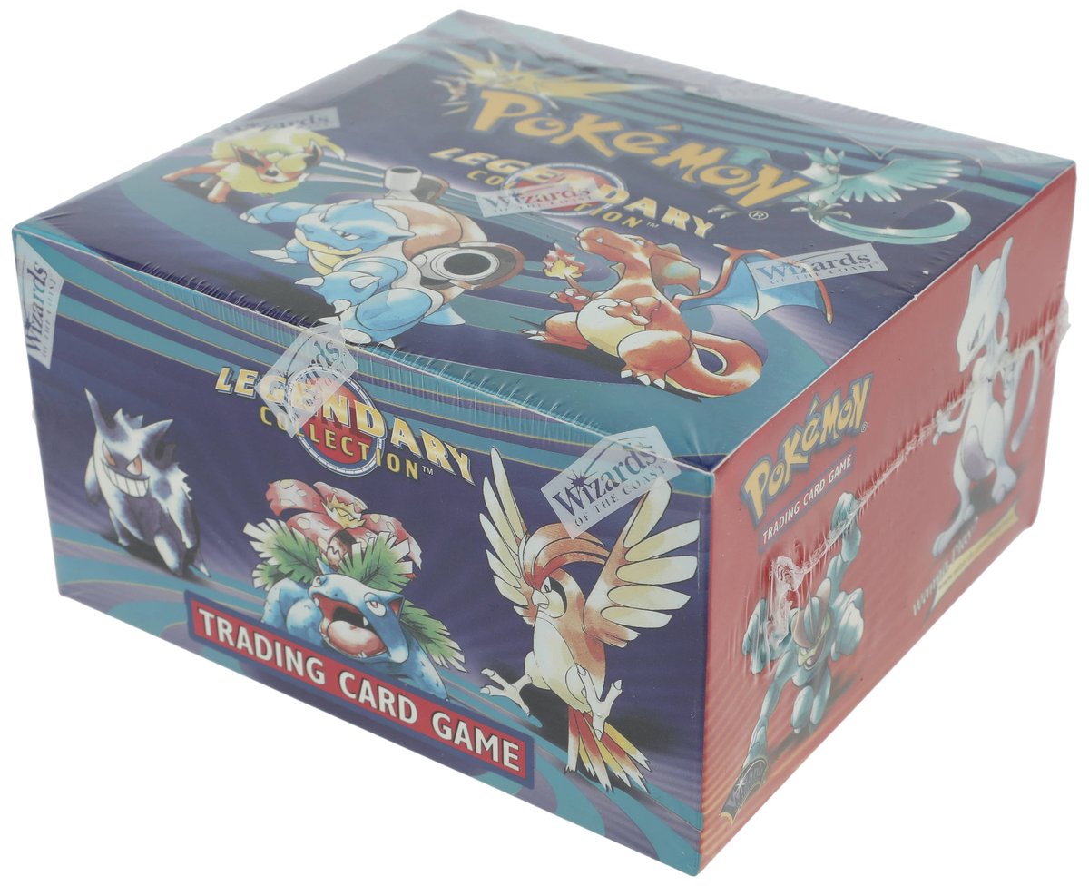 SEALED 2002 Pokemon Legendary Booster Box 📦 Available now in our HISTORIC Goldin 100 Auction ➡️ https://t.co/gHXflsgoEj This box of 2002 Pokemon Legendary Collection Factory-Sealed Booster Box was the set to introduce