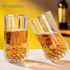 310ml Crystal Base Routine Use Drink Glasses -Everyday Elegance, Redefined