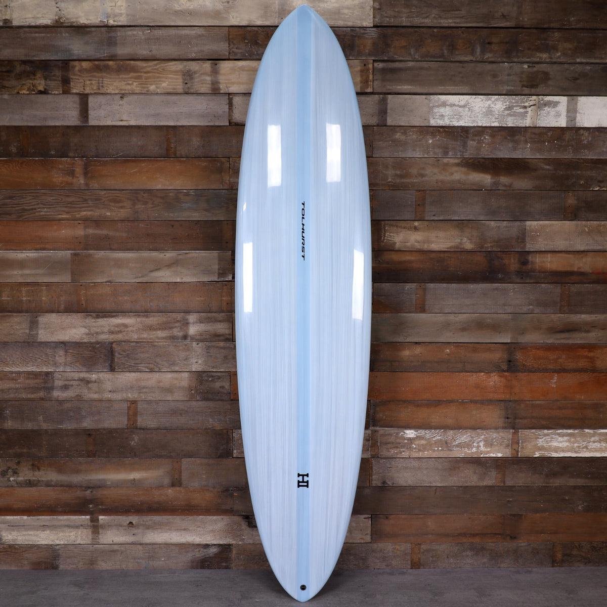 Harley Ingleby Mid 6 Thunderbolt Red 7'6 × 21 × 2 ¾ Surfboard - Light Blue • DAMAGED 1