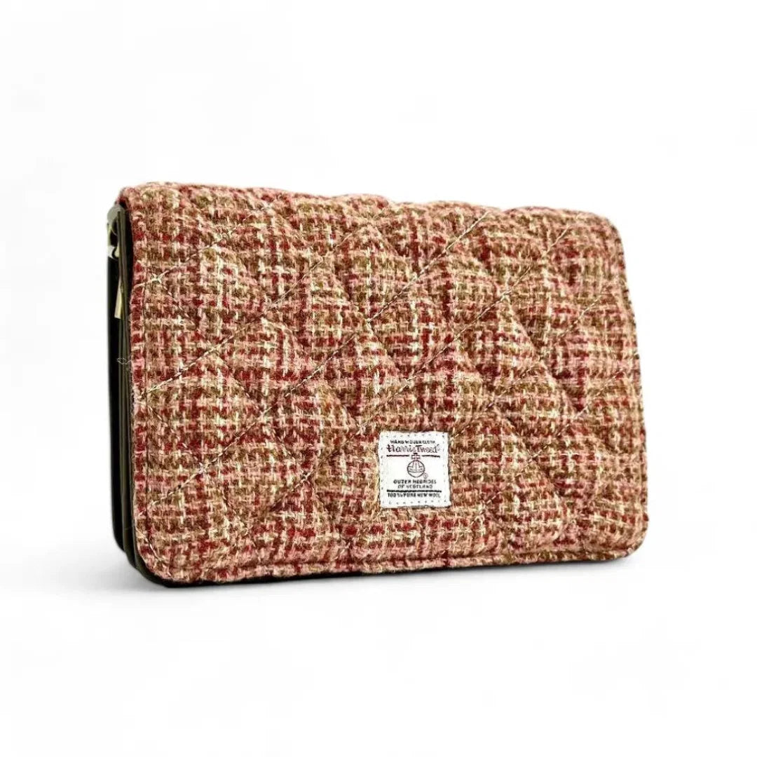 Harris Tweed | Quilted Shoulder Bag - Maple