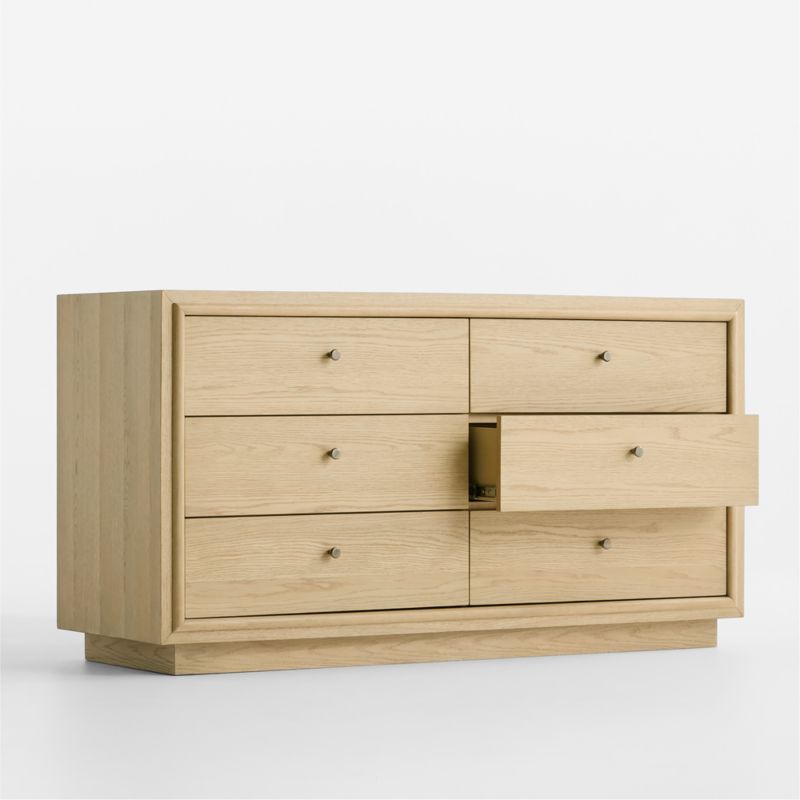 Hastings 60" Rye Wood 6-Drawer Dresser + Reviews