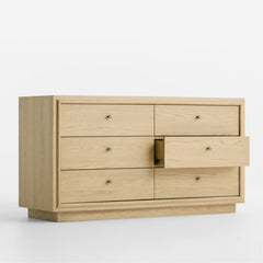 Hastings 60" Rye Wood 6-Drawer Dresser + Reviews