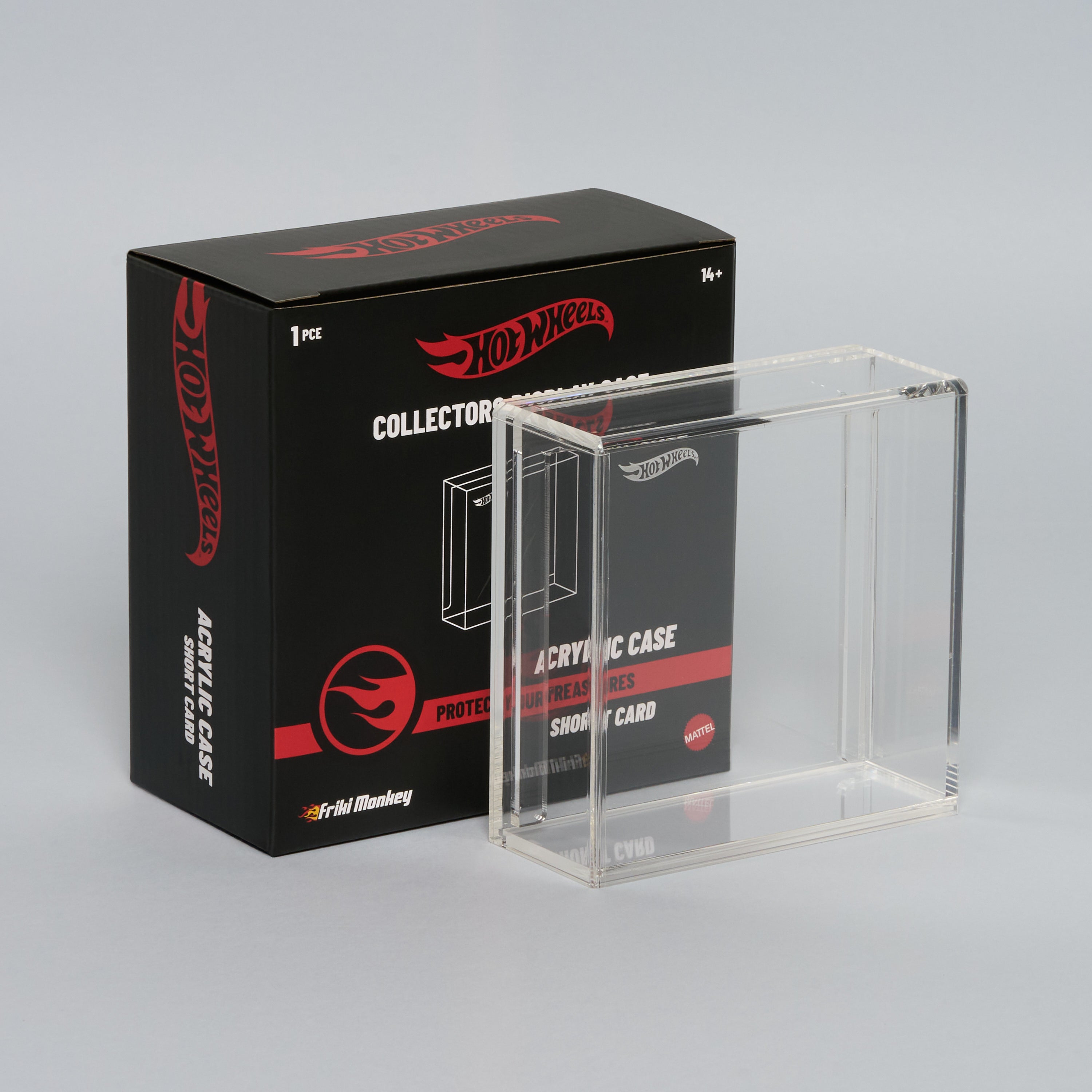 Hot Wheels™ Acrylic Display Case – Short Card (1:64) – Premium Showcase for Collectors