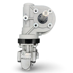 Hydraulic tarp motor on a white background
