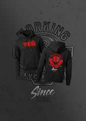 Working V8 days a week Hoodie (Black)