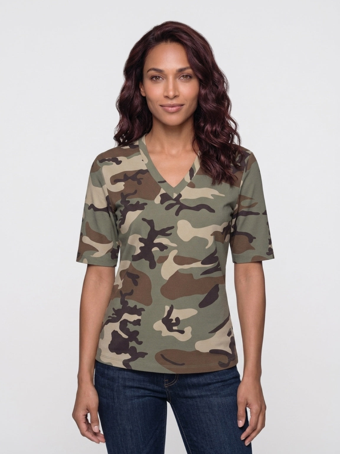 camouflage print top 202271 mi piace