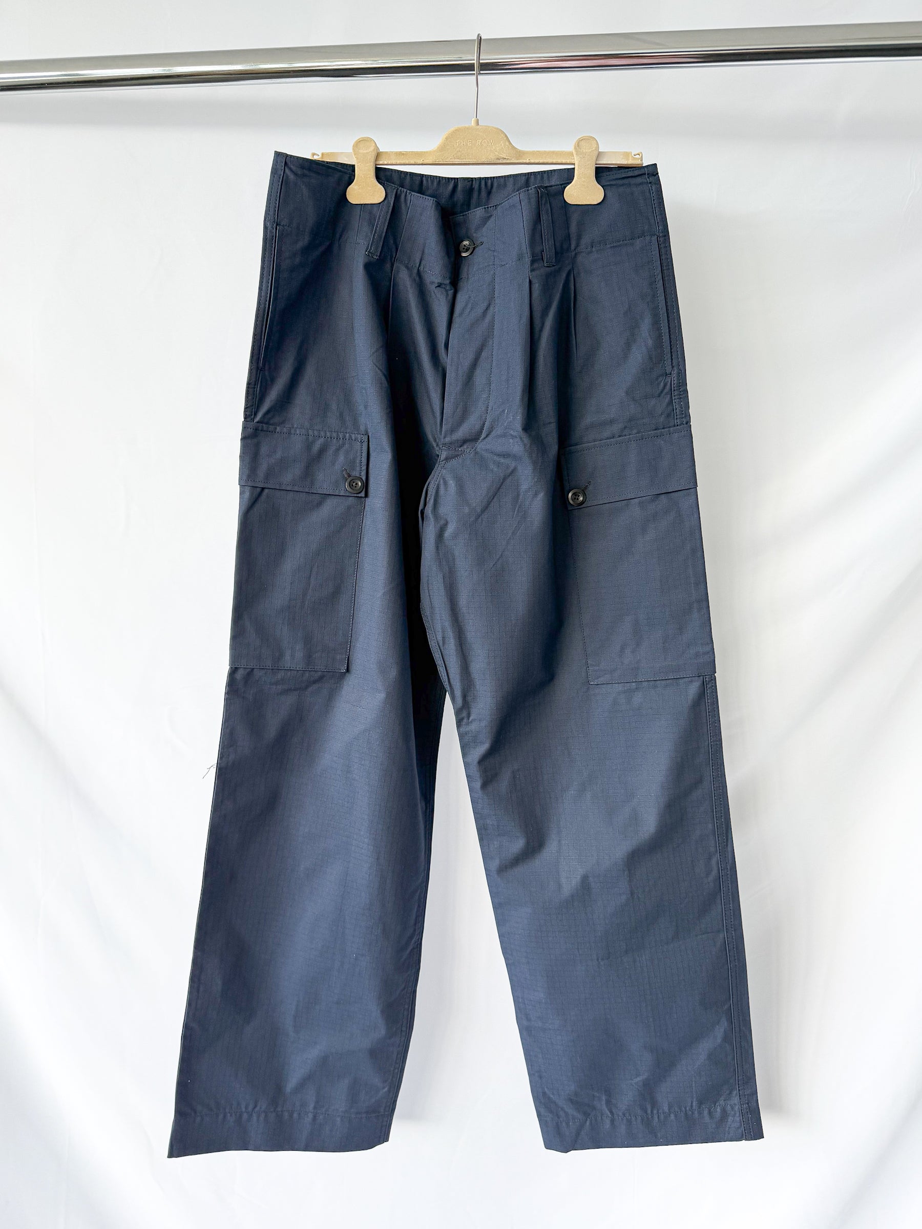 Nigel Cabourn SP-11 Cargo Combat Trousers In Navy Ripstop