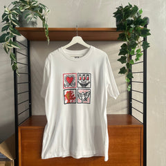 Uniqlo X Keith Haring X Jean Michael Basquiat Cross Line Tee | White | LARGE