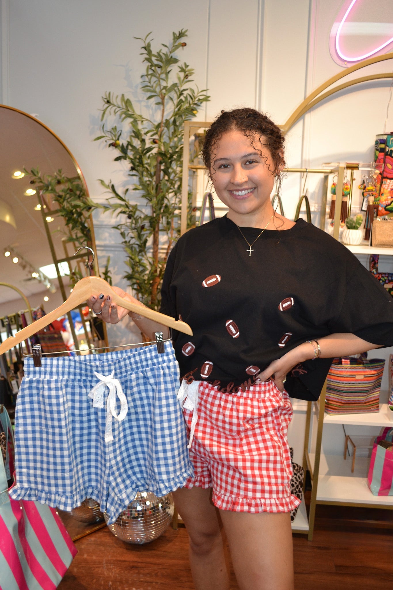 Picnic Ruffle Gingham Shorts By So Me