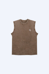 Sleeveless Top (Brown)