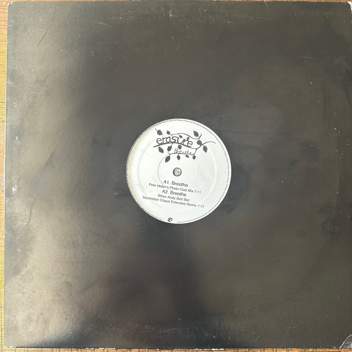Erasure - Breathe PROMO ONLY LP 12" single with promo insert - LP Vinyl - Used