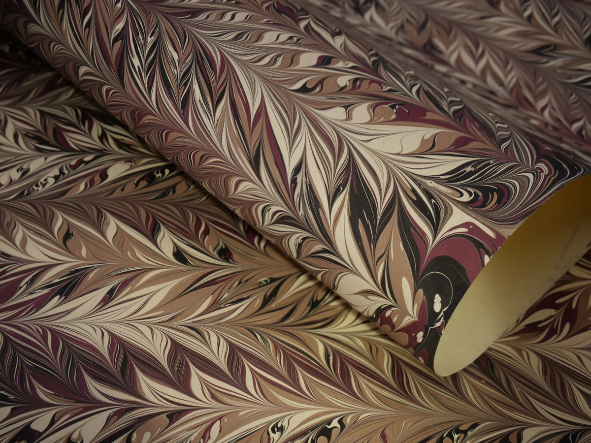 Lewis Marbled - Maroon Comb