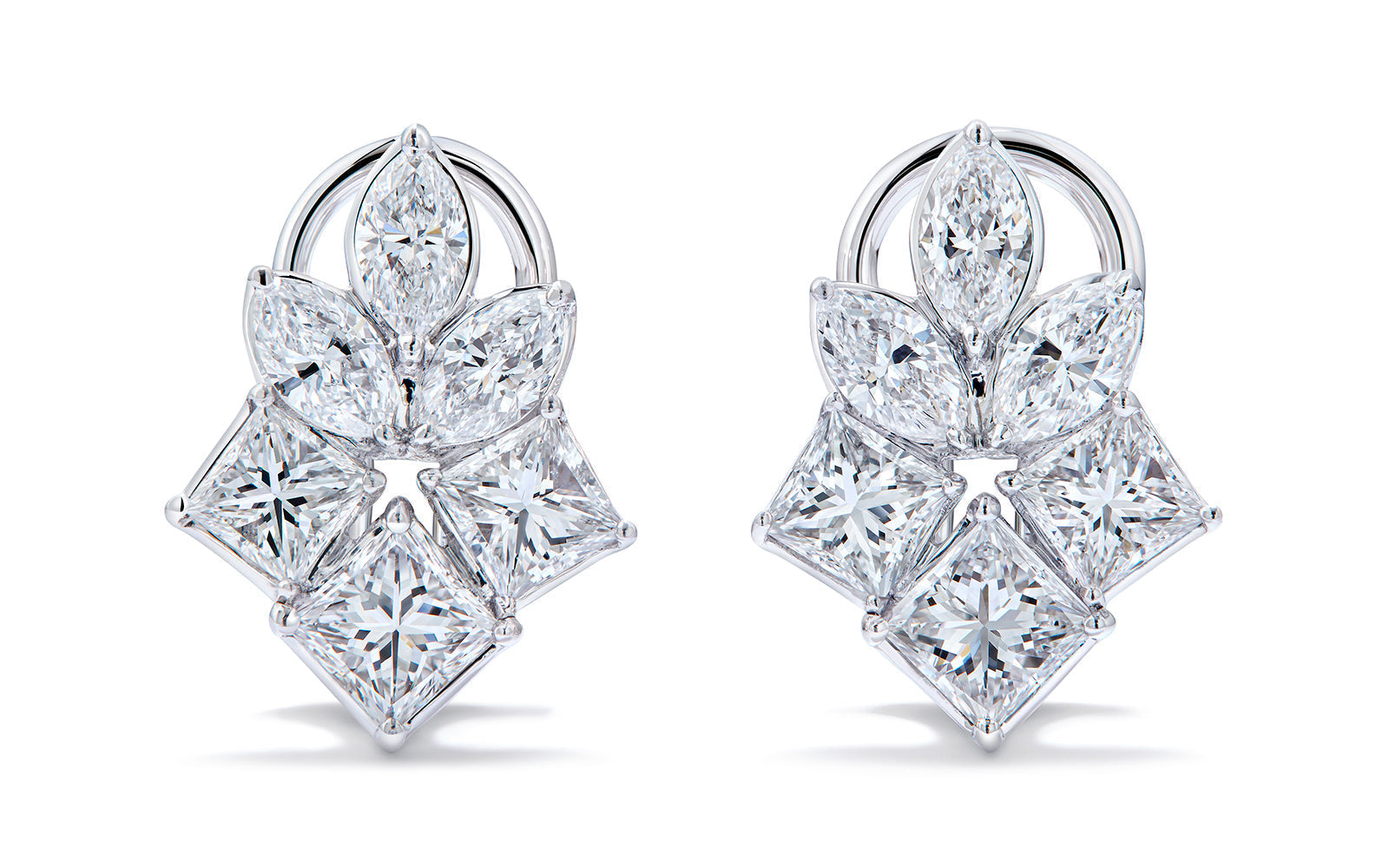 1.68ct D Flawless Diamanten Ohrringe eingefasst in 18 Karat Weissgold