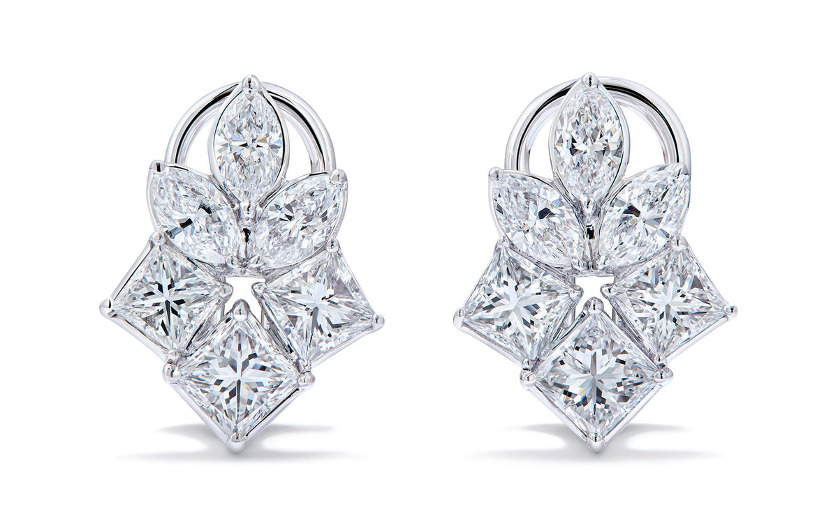 1.68ct D Flawless Diamanten Ohrringe eingefasst in 18 Karat Weissgold