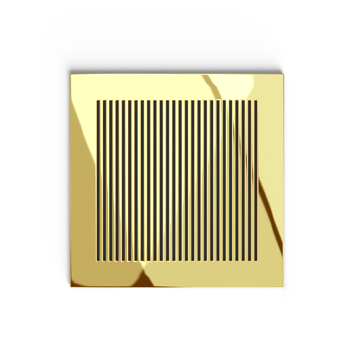 Katherine Gold Mirror Decorative Air Vent Cover - Modern Minimalistic Wall & Ceiling Vent Grille