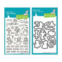 Lawn Fawn Halloween Mice Stamps and Dies Set